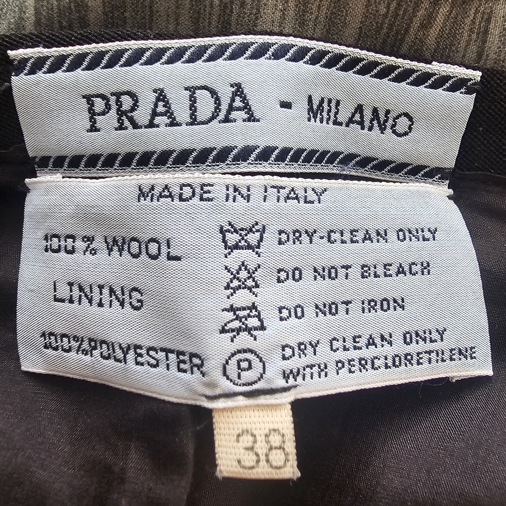 Prada Black Wool Blend Garment